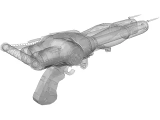 Caster Gun 3D Model preview