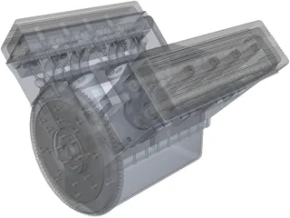 Ferrari 288 GTO Engine 3D Model preview