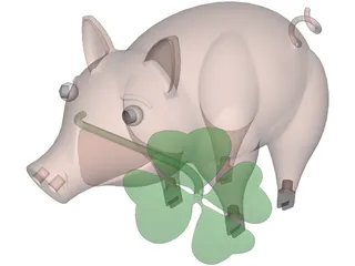 Pig 3D Model preview