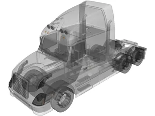 Volvo VNL-670 (2008) 3D Model preview
