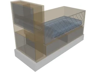 Baby Bed 3D Model preview