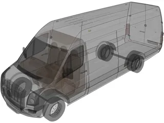 Volkswagen Crafter 3D Model preview
