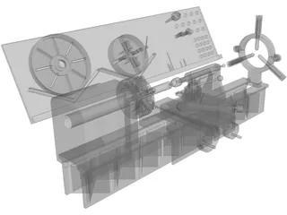 Convention Lathe 3D Model preview