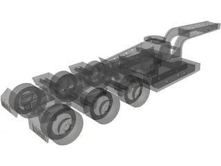 Trailer 5 Axle 3D Model preview