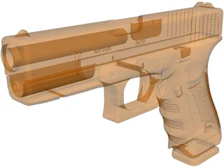 Glock 22 3D Model preview