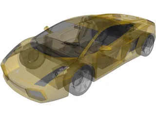 Lamborghini Gallardo 3D Model preview
