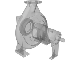 Water Pump 3D Model preview