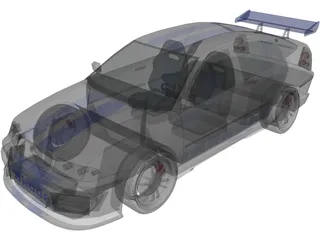 Skoda Octavia (Tuning) 3D Model preview