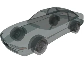 BMW 850i 3D Model preview