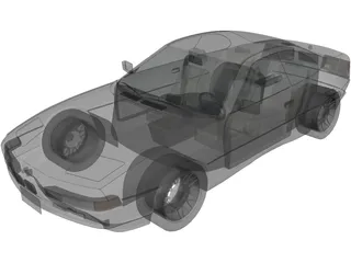 BMW 850i 3D Model preview