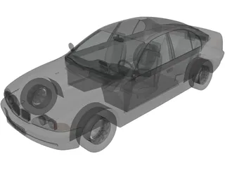 BMW 540i 3D Model preview