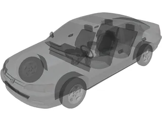 Peugeot 406 3D Model preview