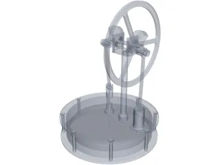 Stirling Engine 3D Model preview