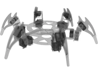 CH3-R 6 Leged Robot 3D Model preview