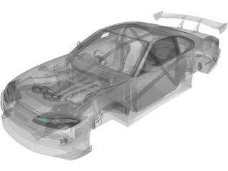 Nissan S15 Silvia Body 3D Model preview