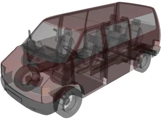 Volkswagen Transporter 3D Model preview