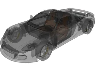 Porsche Carrera GT (2003) 3D Model preview