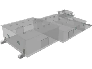 Oil Factory 3D Model preview
