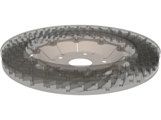 Brake Disc 350 mm 3D Model preview