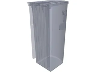 Plastic Mailbox 3D Model preview