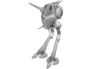 Zentraedi Battlepod 3D Model preview