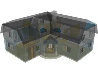 Country House 3D Model preview