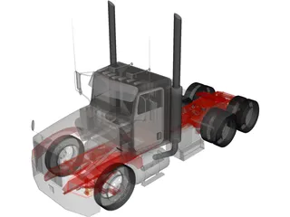 Peterbilt 385 (2006) 3D Model preview