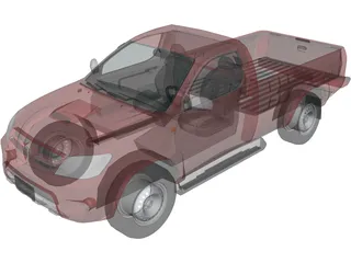 Toyota Hilux Regular Cab 3D Model preview