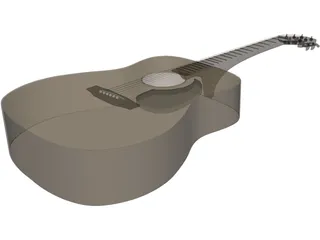 Taquamine Acoustic Guitar 3D Model preview