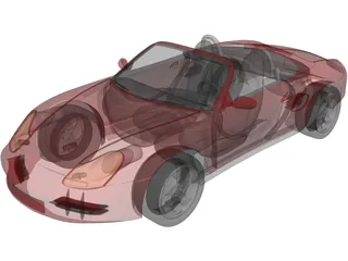 Porsche Boxster (1997) 3D Model preview
