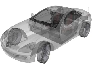 Mercedes-Benz SLK (2004) 3D Model preview