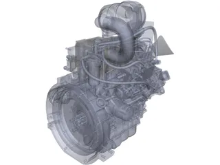 Isuzu 3CA1GZG01 Engine 3D Model preview