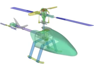 RC Helicopter 3D Model preview