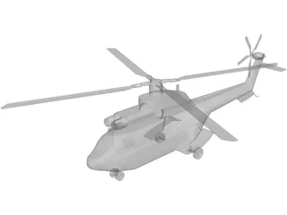 Eurocopter AS-332 Super Puma 3D Model preview