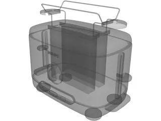 Philips Toaster 3D Model preview