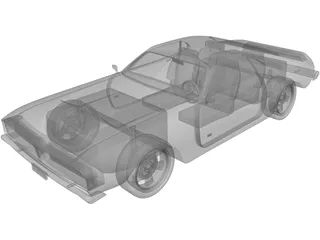 Dodge Charger RT (1969) 3D Model preview