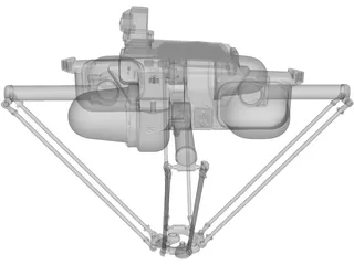 Adept Quattro Robot 3D Model preview