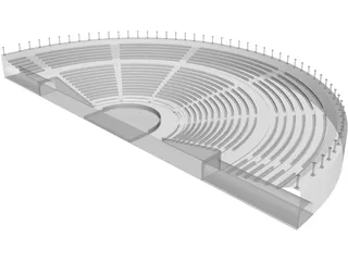 Odeon Amphitheater 3D Model preview