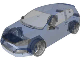 Volkswagen Golf V Mk6 GTR 3D Model preview