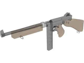 M1A1 Thompson 3D Model preview