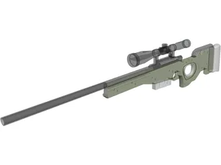 L96A1 3D Model preview