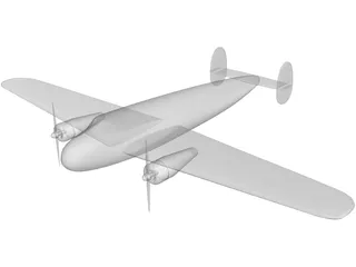Lockheed L-10 Electra 3D Model preview