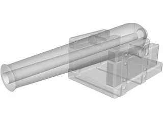 Cannon 3D Model preview