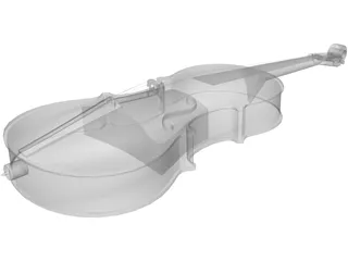 Cello 3D Model preview