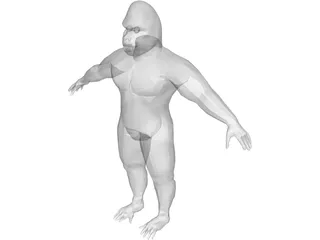 King Kong 3D Model preview