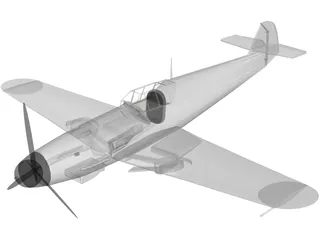 Messerschmitt ME-109 F1 3D Model preview