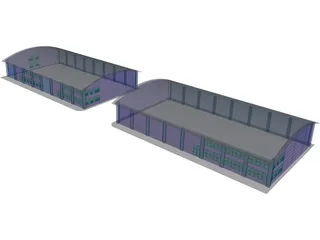 Industrial Units 3D Model preview