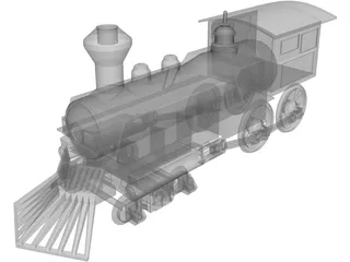Steamtrain 3D Model preview