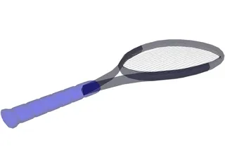Tennis Racquet 3D Model preview