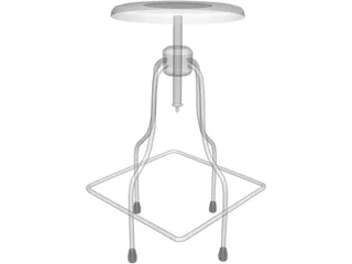 Precision Stool 3D Model preview